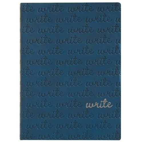 Eccolo World Traveler Essential Collection, 5 x 7-Inch Lined Journal, Blue Write