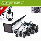 INHDBOX イルミネーションライト ソーラー LED 10球 2m ガーデンライト クリスマス 屋外 防水