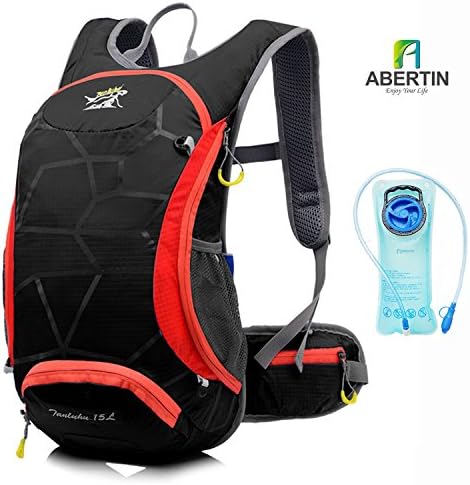 Abertin® 15l Waterproof Outdoor Backpack Hydration Packs with 2l/68 Oz Bladder Cycling Running Hiking Water Bag Bicycle Packing Organizers Latop Bags Men and Women