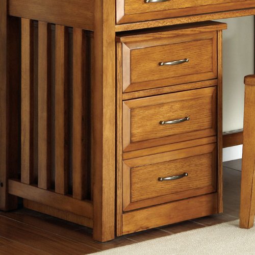 Hampton Bay Oak Mobile File Cabinet Oak Finish
