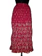 Skirt for Girls Pink Floral Print Indian Clothing Size 40 Inches