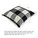 Black White Checkers Plaids Throw Pillow Case Sham Decor Cushion Covers Square 18x18 Inch Linen