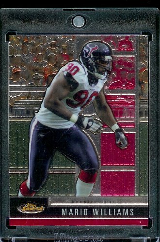 2008 Topps Finest Football Card - Mario Williams / Houston Texans / NFL Trading Card in Protective Display Case!