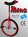 Luxus MONZ Einrad 18 Zoll luftbereift rot T&Uuml;V/GS NEU