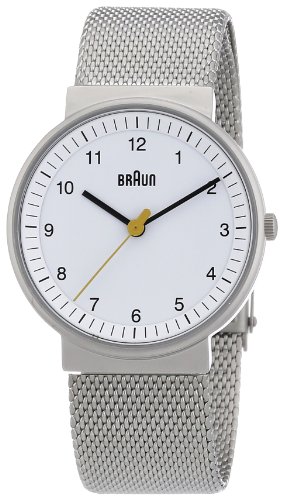braun mesh watch