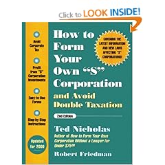 How to Form Your Own "S" Corporation and Avoid Double Taxation