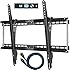 Cheetah Mounts APTMM2B Tilt TV Wall Mount Bracket for 32-65" TVs (Many from 20-75") including LED, LCD and Plasma Flat Screens up to VESA 600 x 400 and 165lbs with Flush 1.5" Profile. Includes a Twisted Veins 10' Braided HDMI Cable and 6" 3-Axis Magnetic Bubble Level
