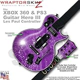Stardust Purple WraptorSkinz Skin fits XBOX 360 & PS3 Guitar Hero III Les Paul Controller (GUITAR NO