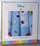 Disney Baby 4 Flannel Receiving Blankets Bedtime Stories