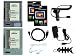 iShoppingdeals - Gray/Green Soft Skin Case + Car Charger + AC Travel Charger + USB Data Cable + Headphone + Screen Protector + Fishbone Keychain for Ectaco Jetbook Lite eBook Reader