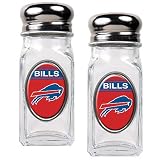 NFL Buffalo Bills Salt and Pepper Shaker Set with Crystal Coat
