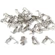24 Bails Rhodium Connectors Jewelry Necklace Chain Part