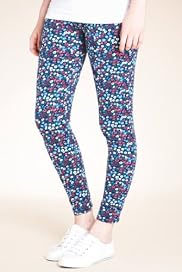 Cotton Rich Floral Print Leggings [T54-8096-S]