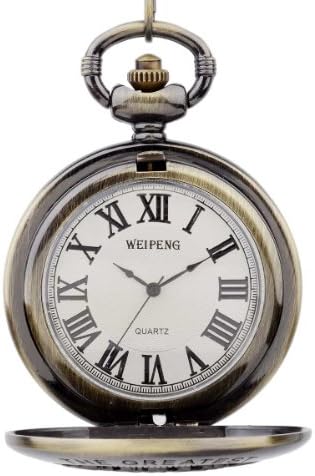 Hydia The Greatest Grandpa Design Pocket Watch Chain Quartz Movement White Dial Value Quality