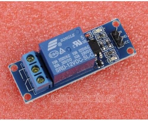 heartsea technology12V 1-Channel Relay Module with Optocoupler High Level Triger for Arduino