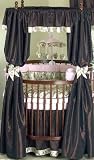 Abby Rose Round Crib Panel and Tie Back Set