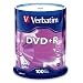 Verbatim 97459 4.7 GB up to16x Branded Recordable Disc DVD+R (100 Disc Spindle)