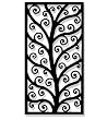 Scrolling Vine Iron Wall Art Sculpture