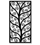 Scrolling Vine Iron Wall Art Sculpture