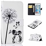 UNEXTATI iPhone 7 用 ケース PU レザー 手帳型ケース カバー 液晶保護 カード収納 スタンド機能 iPhone7 対応 (ホワイト #1)