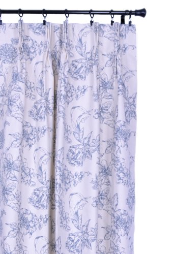 Ellis Curtain Andrea Thermal Insulated 96-by-84-Inch Pinch Pleated Patio Door Panel Curtain, Wedgewood
