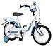 Kinderfahrrad 14" Zoll (=35,6cm) BIBI weiß-blau