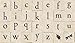 Hero Arts Stamps Printers Type Lowercase Alphabet