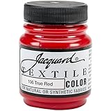 Jacquard Products Textile Color Fabric Paint, 2.25-Ounce, True Red