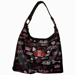 Xoxo Purse Handbag Cameron Black Multi Colored