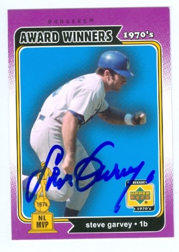 Steve Garvey Autographed/Hand Signed Baseball Card (Los Angeles Dodgers) 2001 Upper Deck Decade Lege