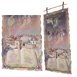 Crucifixion Holy Land poster ready for hanging. Top quality poster