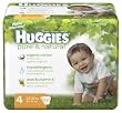 Huggies Pure & Natural Diapers, Size 4, 46-Count Packages (Pack of 2)