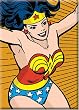 Wonder Woman Tan Background Refrigerator Magnet