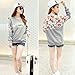 Urparcel Women Letter Print Sweatshirt Hoodies Blouse Tops Long Sleeve