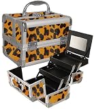 Leopard Makeup Case w/ Mirror