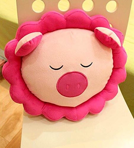 Creative Animal Cartoon Lion Sunflower Pillow Cushion Pillow Cushions Cute Pig Doll Couple Doll (Red pig)