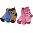 Luvable Friends Fashion Socks for Baby, 3 Pack, Blue