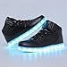 CIOR High Top Led Light Up Shoes 11 Colors Flashing Rechargeable Sneakers for Mens Womens Girls Boys,101B,01,35