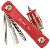 まとめ買い 5個セット「ストロングツール(Strong TooL) 17in1 精密コンパクトレンチ ドライバータイプ 赤 12969」