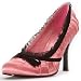 406-DOLL 4" Pump with Lace Trim, Pink-Size 9