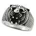 Surgical Steel Tiger Ring Blackened finish 11/16 in. (17mm), sizes 9 to 15