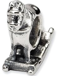 Reflection Beads Silver Rocking Horse Family Bead