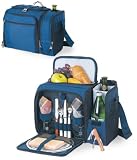 Picnic Time Malibu Shoulder Pack w/ Dlx Picnic Service for 2