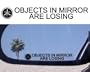 (2) Mirror Decals " OBJECTS IN MIRROR ARE LOSING" for YAMAHA ROYAL ROAD V STAR 1100 1300 1700 VMAX YZF R R1 R6 450 250 600 FZ FZR Raptor yfz 450 Jet Ski Banshee snowmobile Kodiak Grizzly V Max Road Star Royal Warrior Rhino Blaster Jet Boat outboard with mirrors