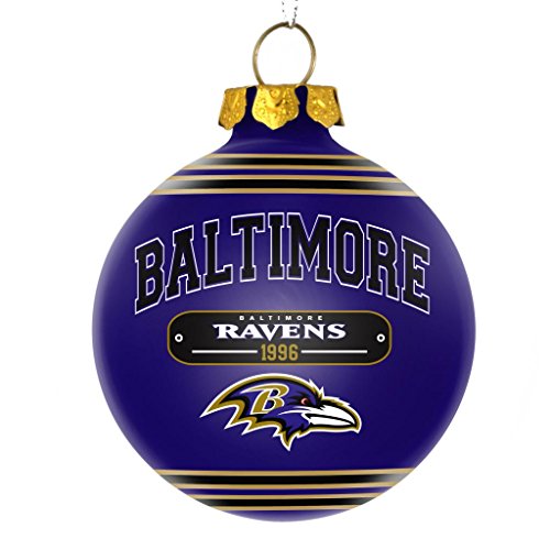 Baltimore Ravens Official NFL 2014 Year Plaque Ball Ornament Baltimore Ravens Official NFL 2014 Year Plaque Ball Ornament