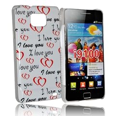 24/7 kaufhaus - Hartcoverh�lle f�r Samsung galaxy s2 19100 / Design ' I love you'