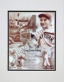 Lou Gehrig, New York Yankees Legends Of The Game Composite Double Matted 8 X 10 Photograph (Unf