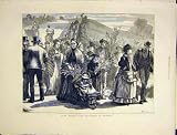 PALM SUNDAY LONDON PUSHCHAIR BABY GIRL MAN PRINT 1872