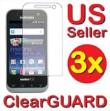 3x Samsung Galaxy Attain 4G R920 Premium Invisible Clear LCD Screen Protector Kit (3 Piece Kit)