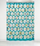 Peeking Fish PEVA Shower Curtain